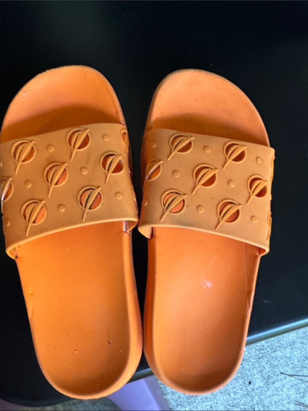 Nautica Orange Slide Sandals for Women